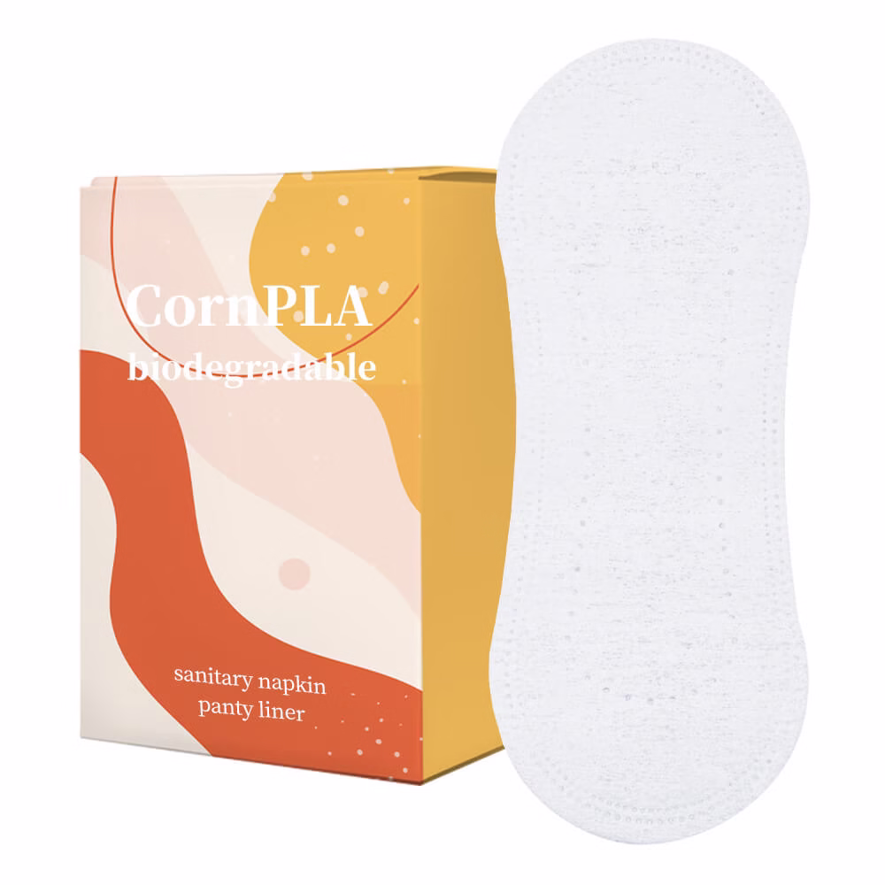Corn PLA biodegradable sanitary napkin panty liner